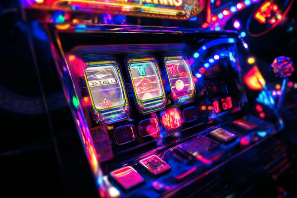 A man celebrating a winning moment on his laptop while gaming symbols float around him, capturing the excitement of JL66 games.